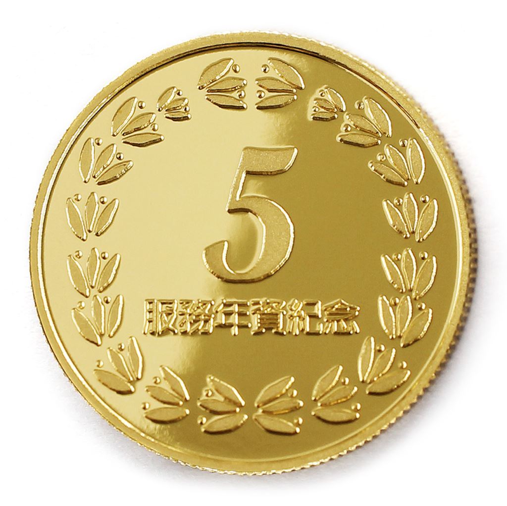【金銅幣2】年資5桂環-鏡面雕刻27