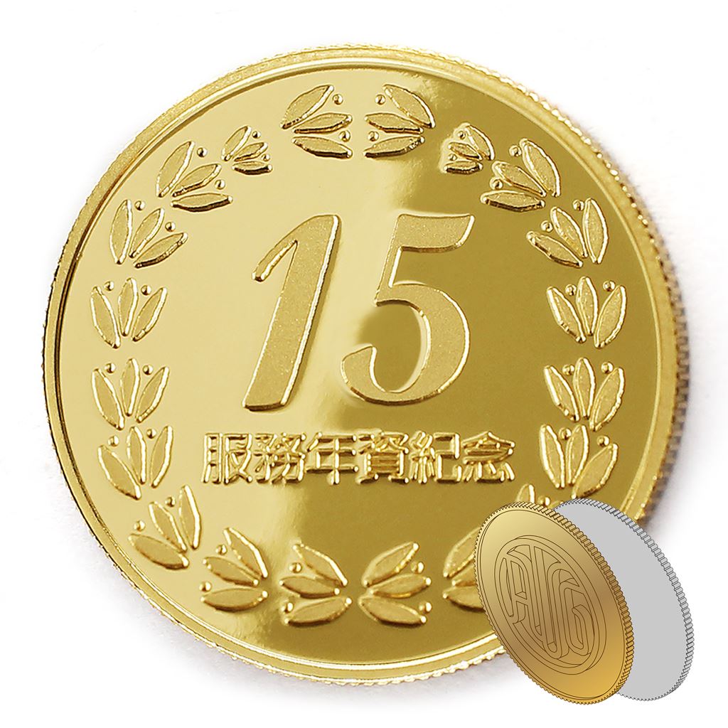 【金銀幣2】年資15桂環-鏡面雕刻32