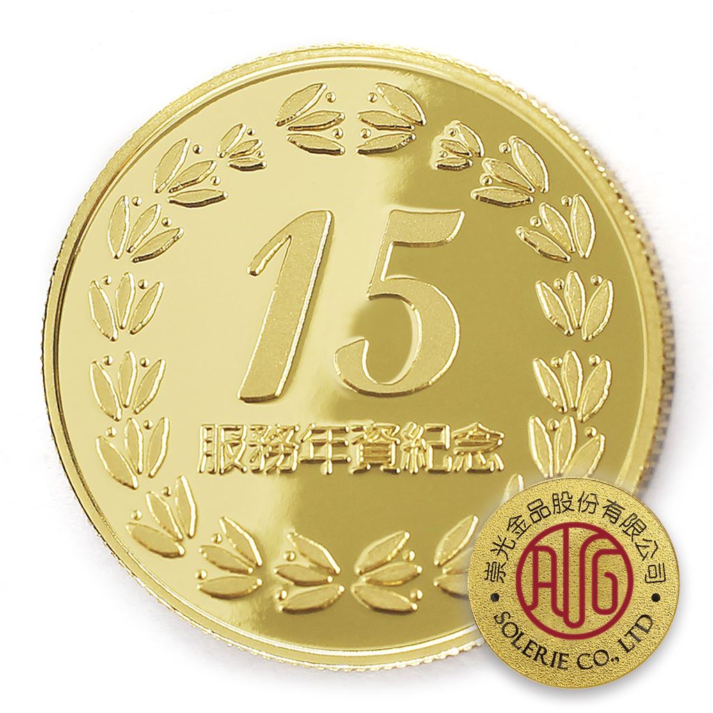 【銅幣】年資15桂環-金箔32