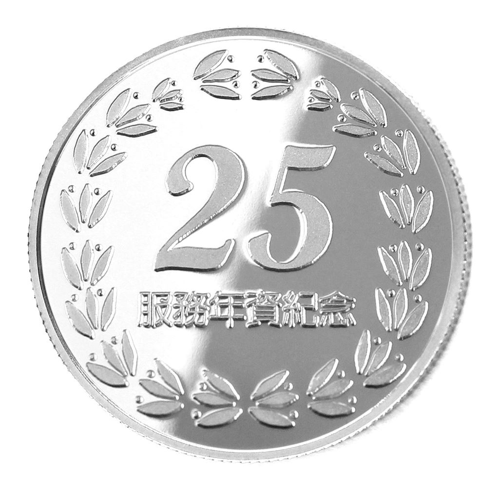 【銀幣】年資25桂環-鏡面雕刻32