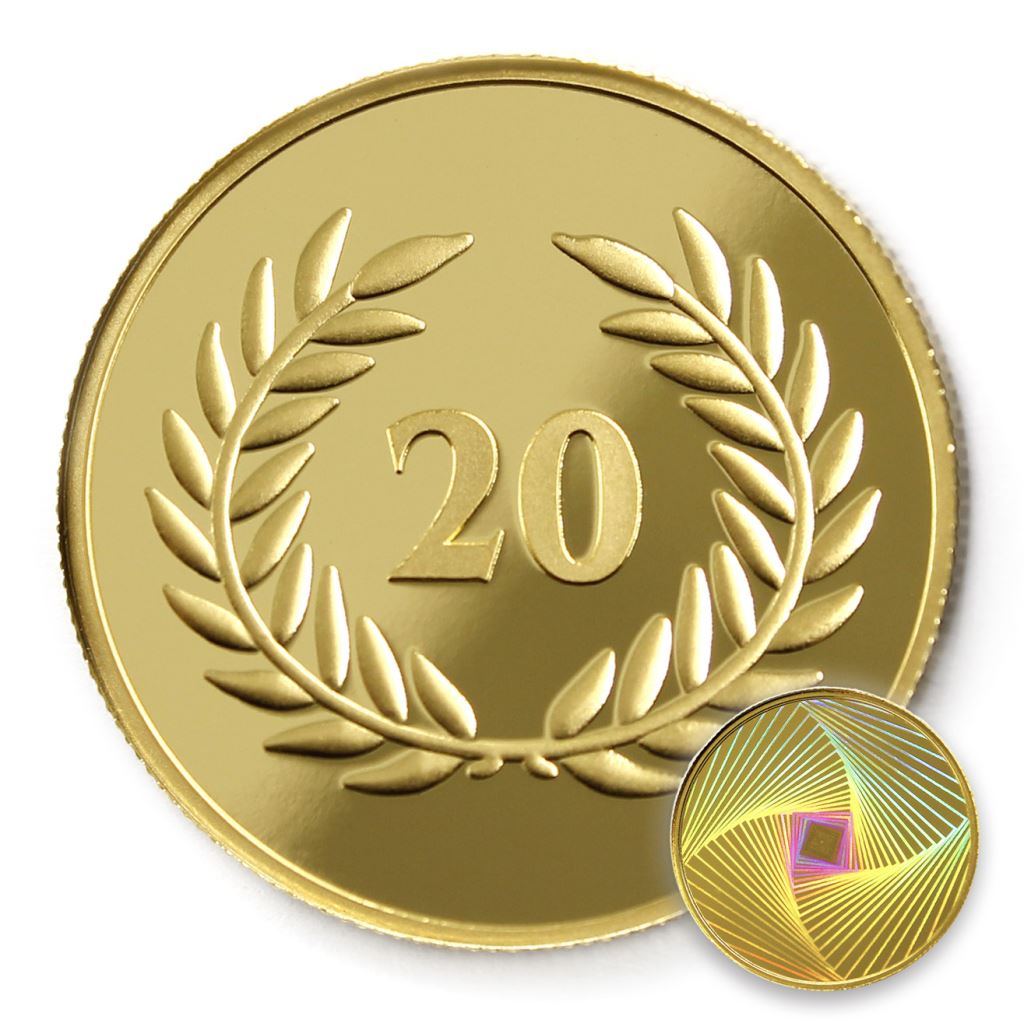 【金幣】年資20月桂-幻彩雕刻32