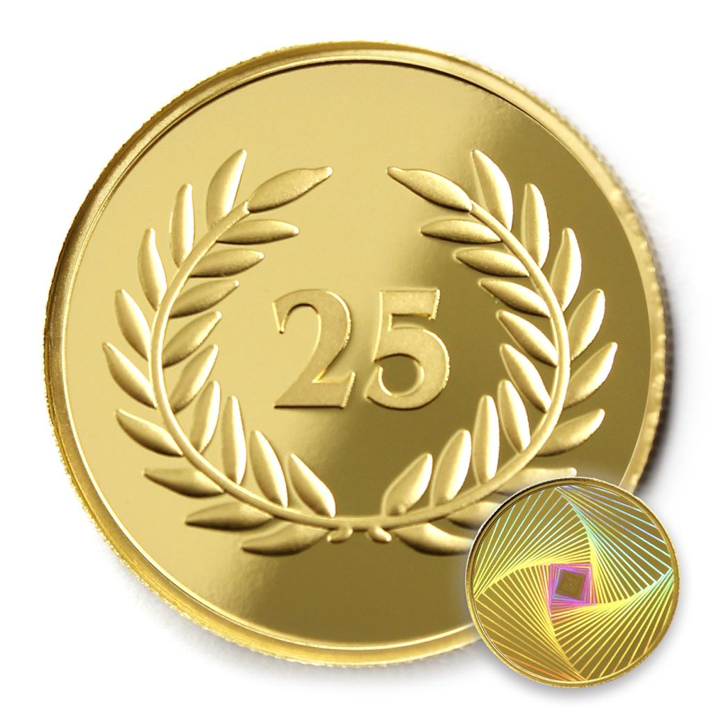【金幣】年資25月桂-幻彩雕刻32