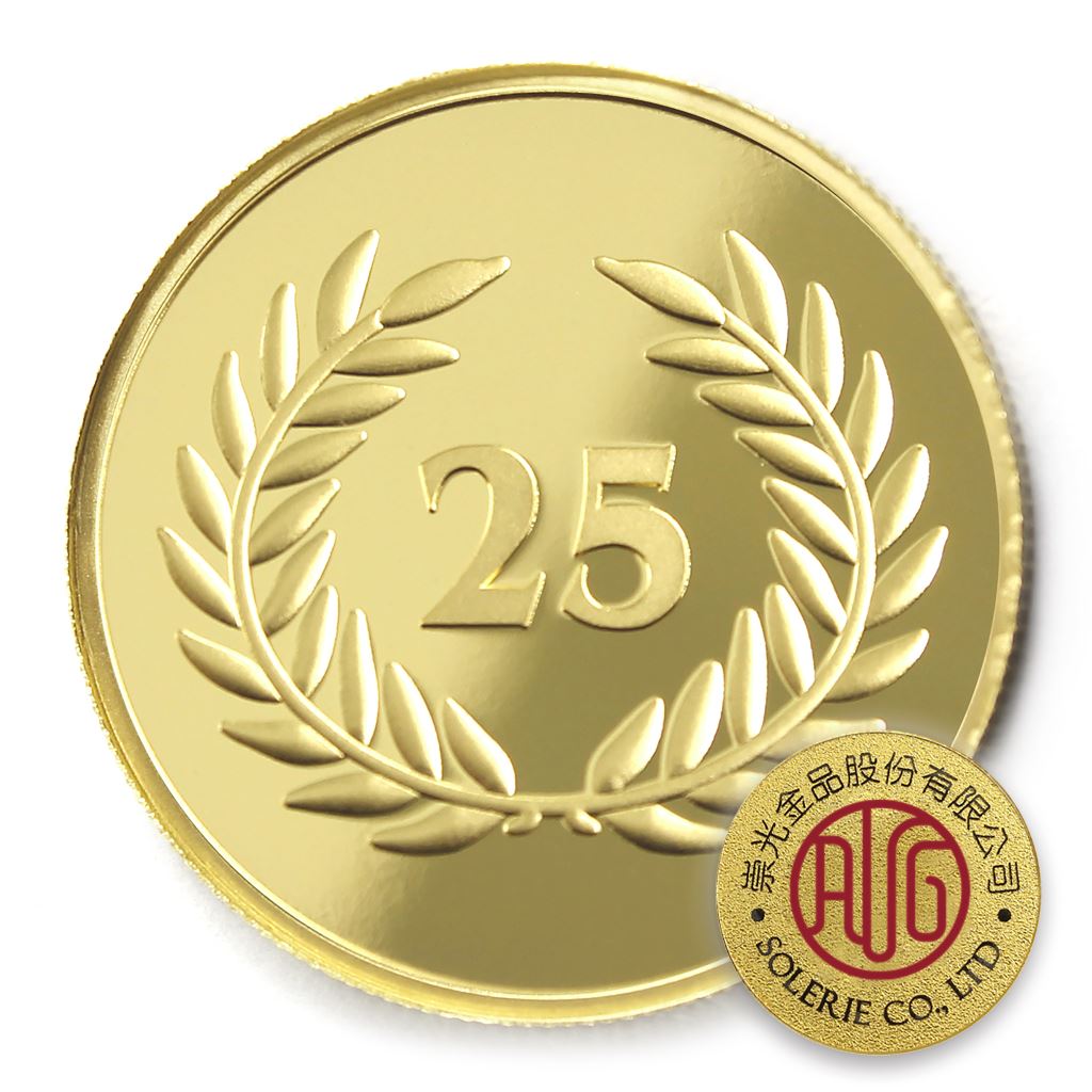 【銅幣】年資25月桂-金箔32