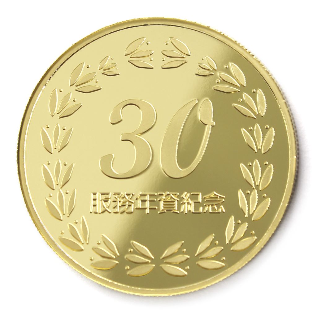 【銅幣】年資30桂環-鏡面雕刻40