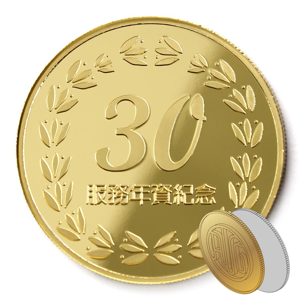 【金銀幣2】年資30桂環-鏡面雕刻40