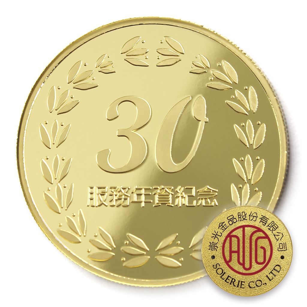【銅幣】年資30桂環-金箔40