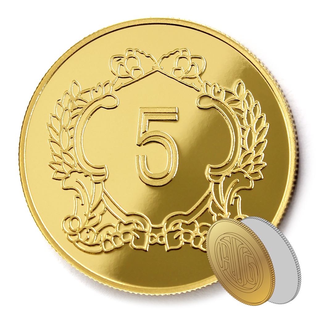 【金銀幣2】年資5榮耀-鏡面雕刻38