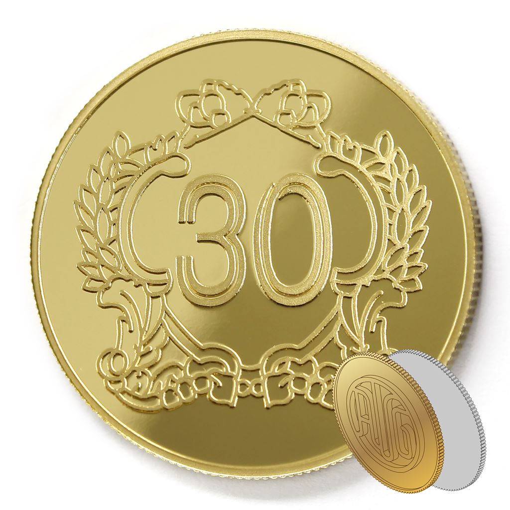 【金銀幣2】年資30榮耀-鏡面雕刻38
