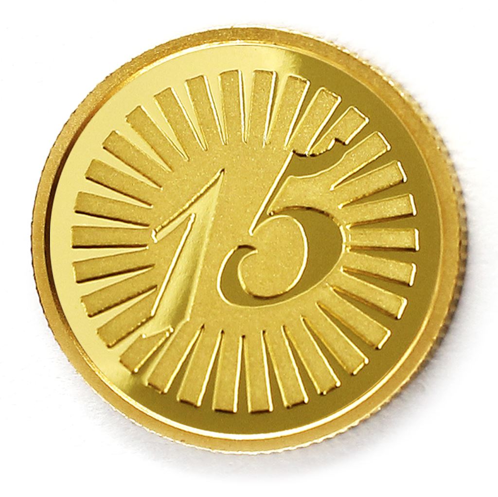 【金銀幣2】年資15光芒-鏡面雕刻18