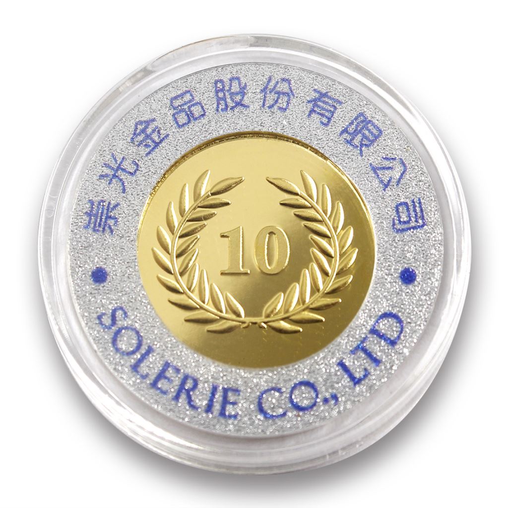 幣類壓克力環-金箔＿單面