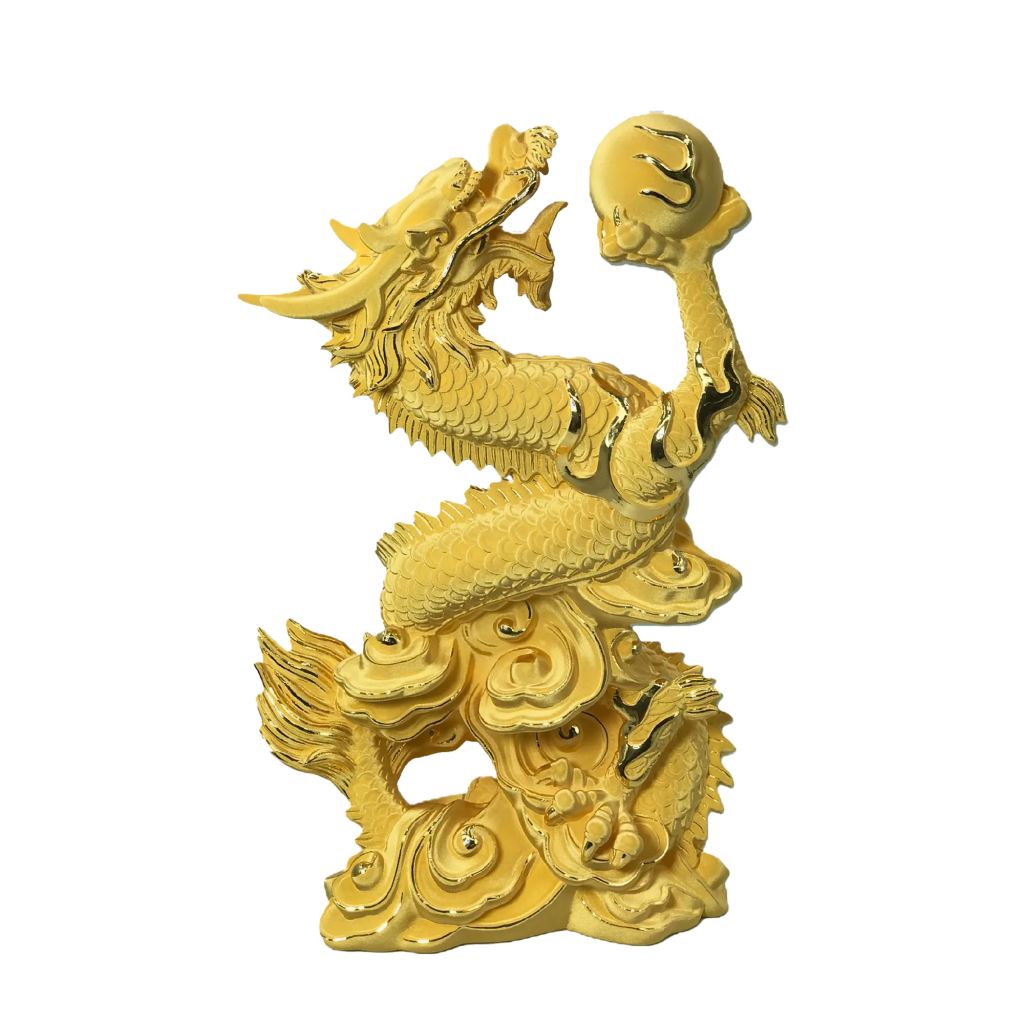 【電鑄類】金龍獻瑞 94g