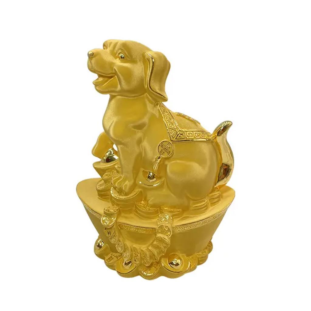 【電鑄類】瑞犬招財 250g