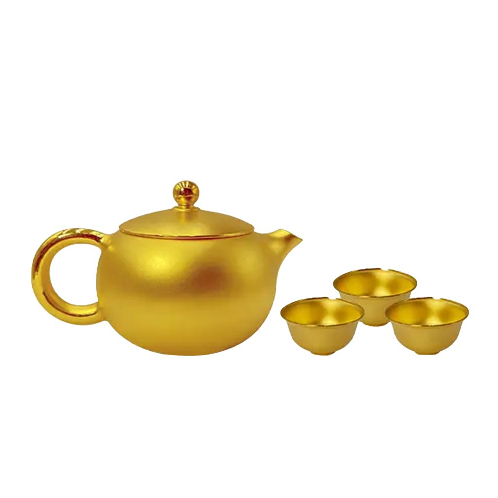 【電鑄類】富貴品茗 壺120g 杯35g
