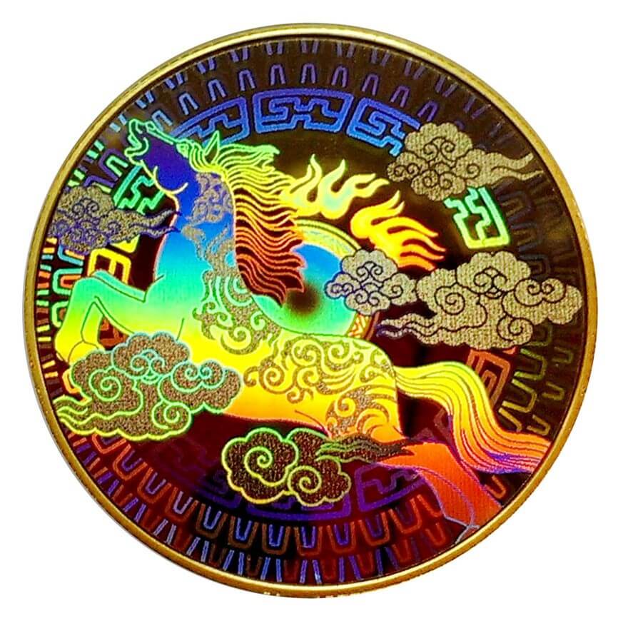 【客製鑄幣】幻彩幣-馬年生肖幣