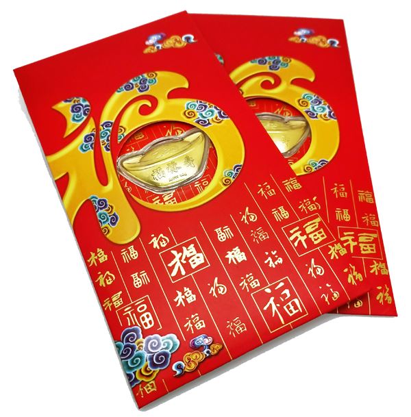 【金製品】黃金紅包袋